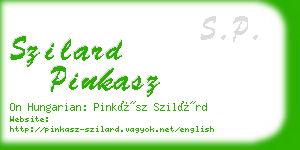 szilard pinkasz business card